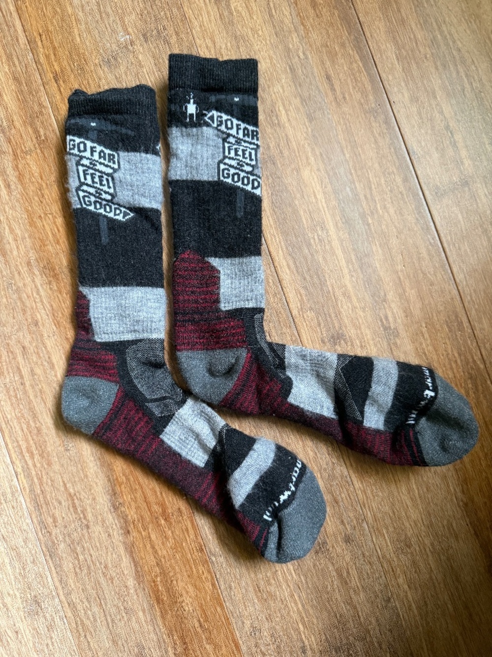 Smartwool Hike Full Cushion Go Far Feel Good Crew Socks, XL